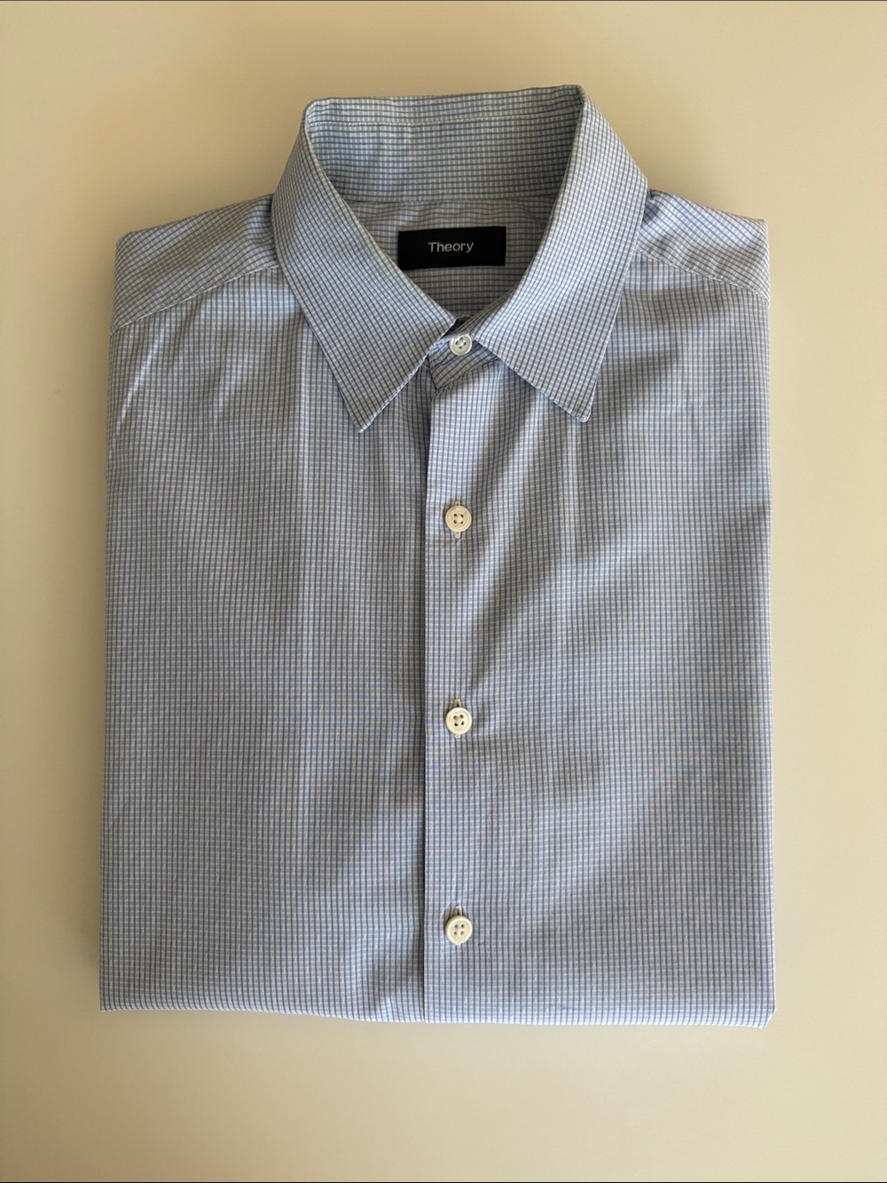 Theory oxford gingham shirt